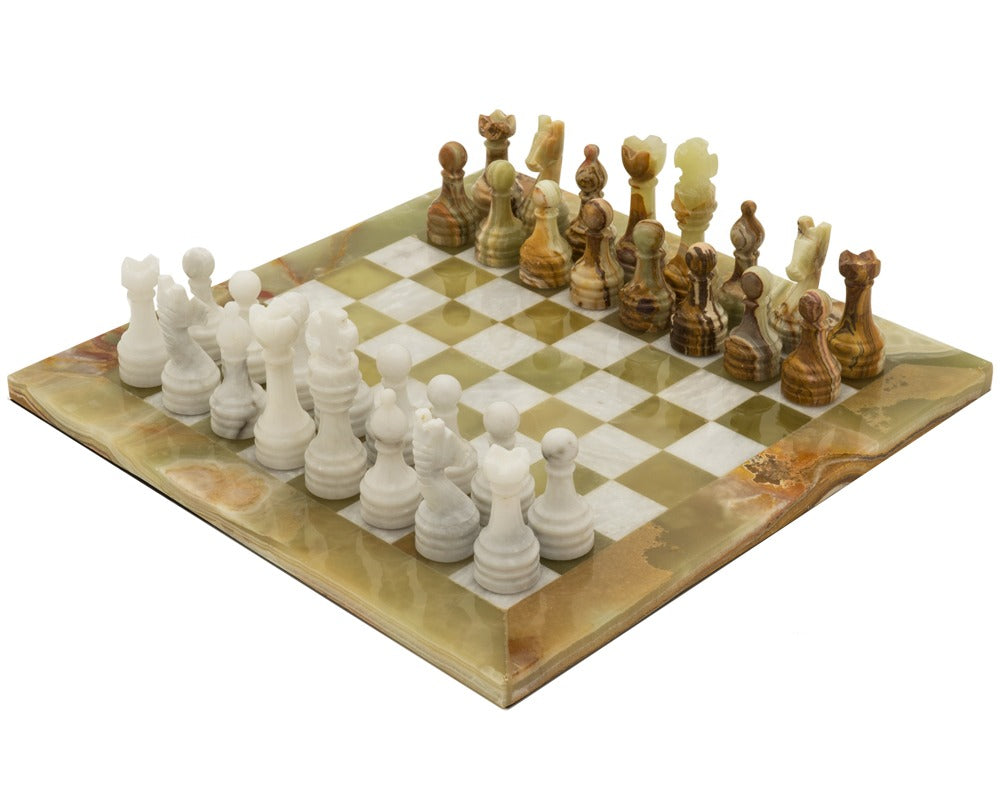 Alghero Onyx and Marble Chess Set