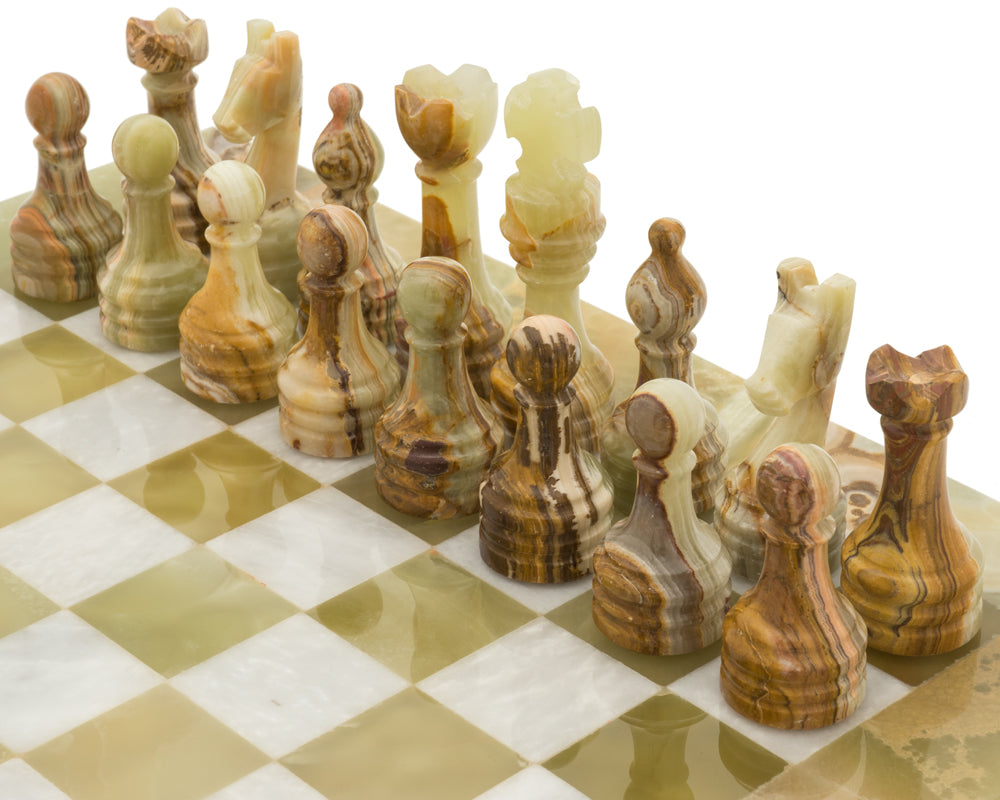 Alghero Onyx and Marble Chess Set