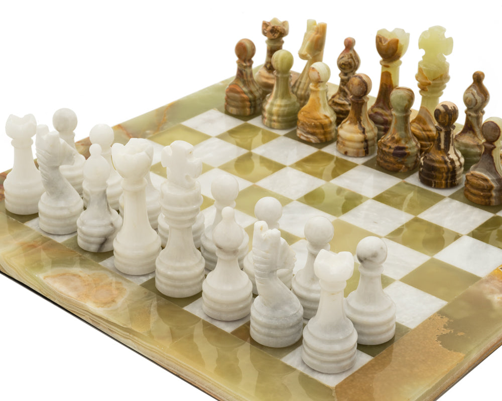 Alghero Onyx and Marble Chess Set