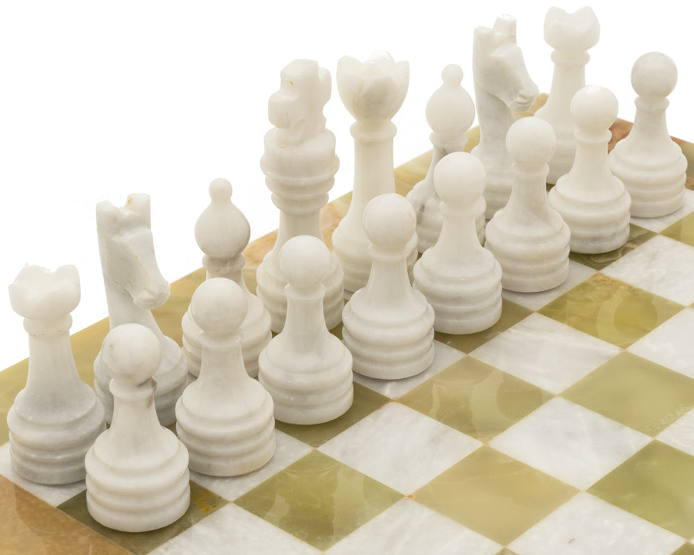 Alghero Onyx and Marble Chess Set