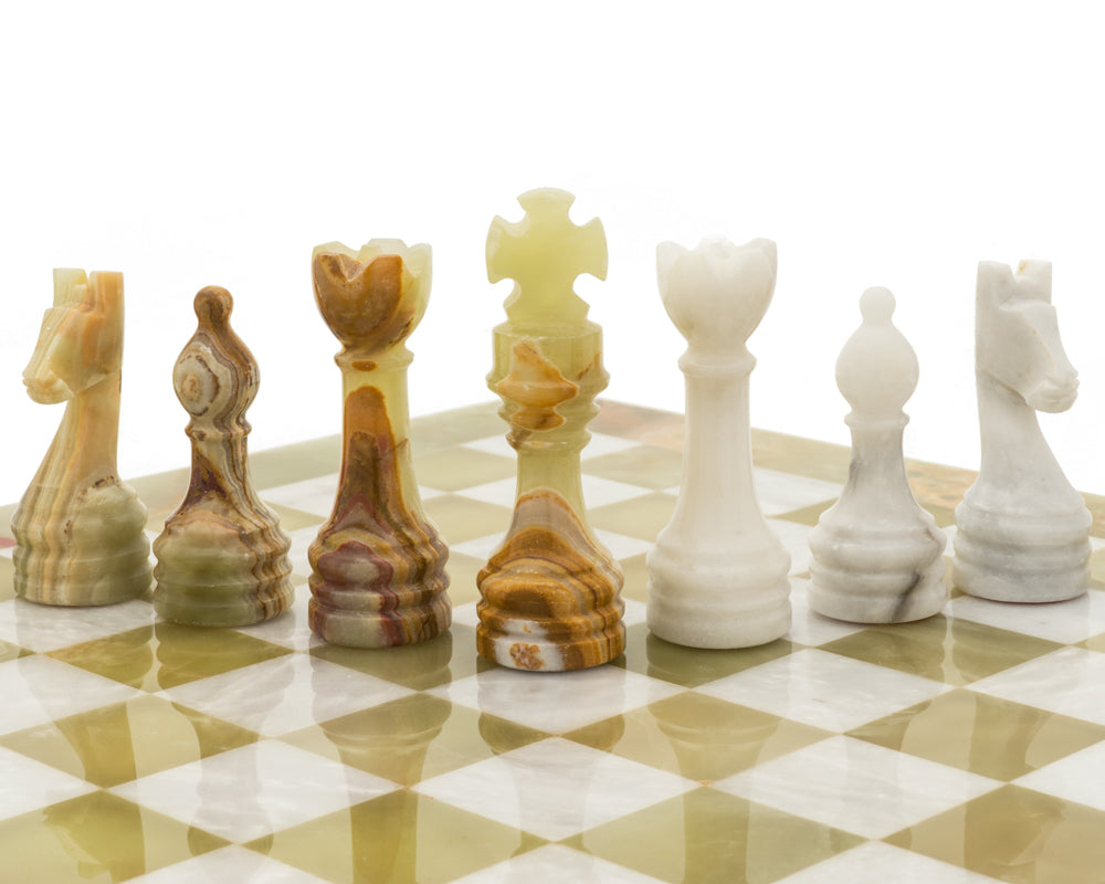 Alghero Onyx and Marble Chess Set