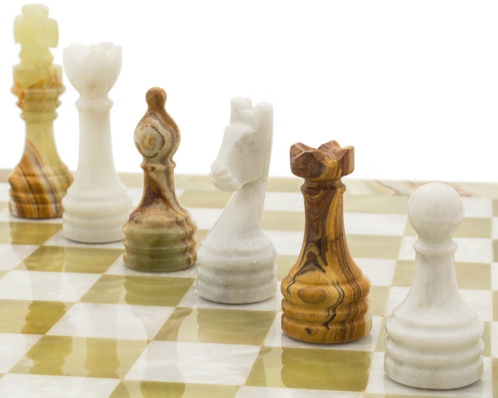 Alghero Onyx and Marble Chess Set