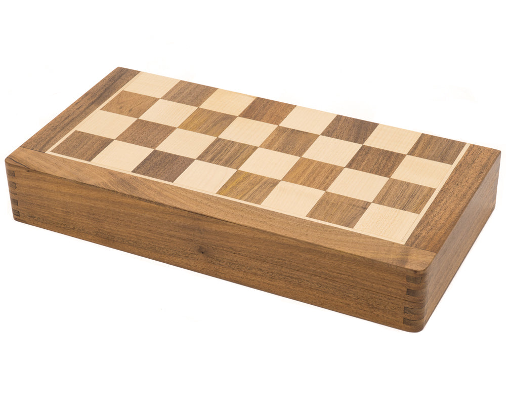 Classic Hardwood Folding Travel 14 inch Chess Set