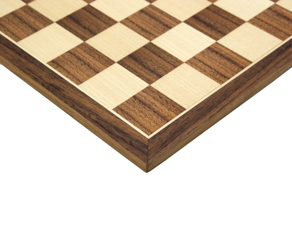 12.5 Inch Walnut and Maple Chess Board