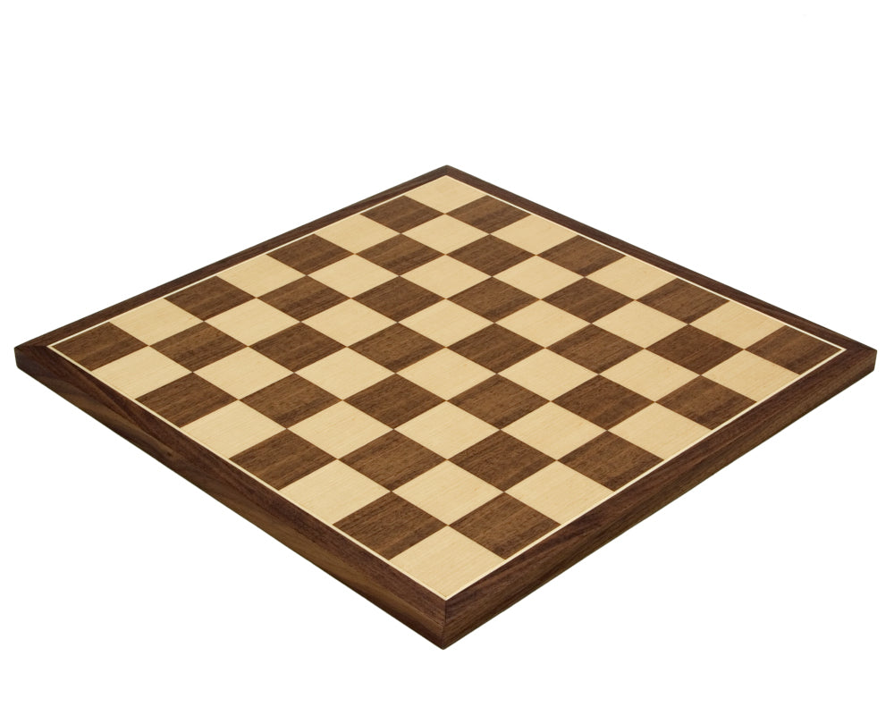 Walnut and Maple 15.75 Inch Chess Board