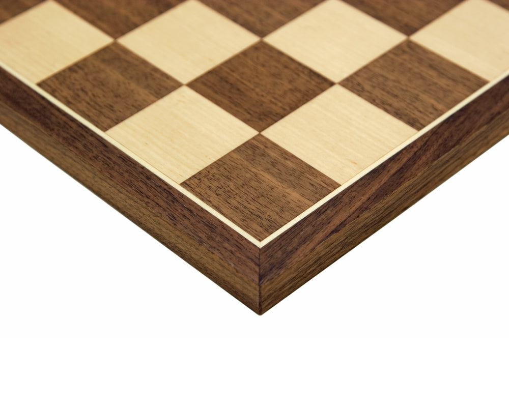 Walnut and Maple 15.75 Inch  Chess Board
