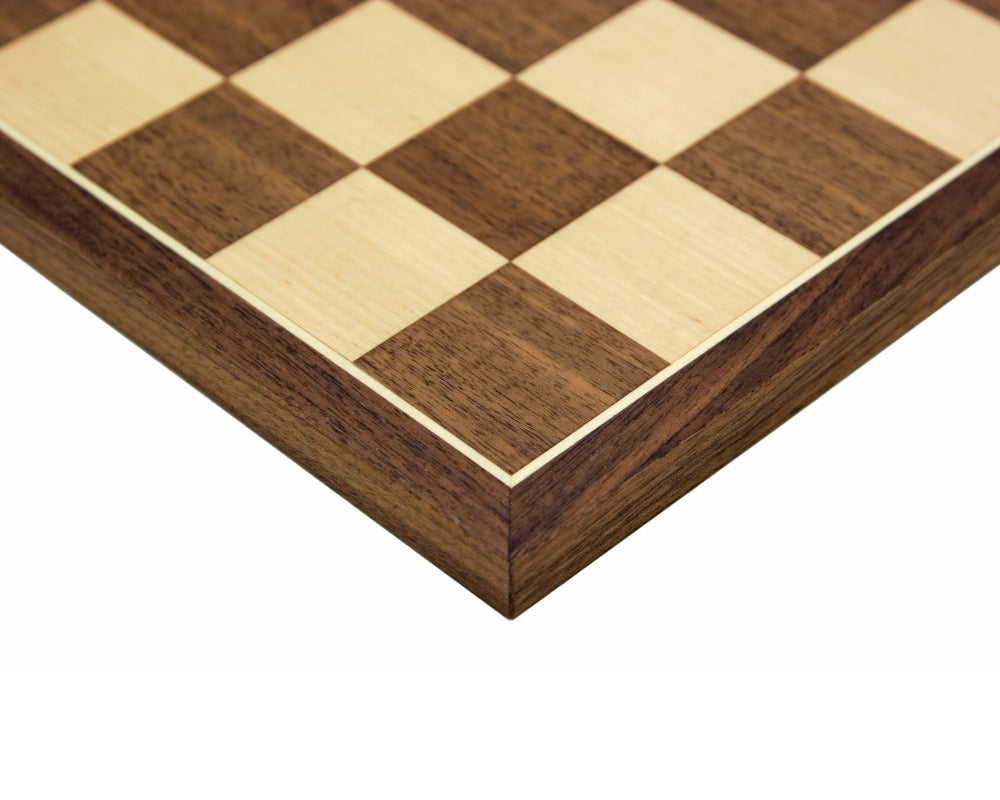 Walnut and Maple 15.75 Inch Chess Board