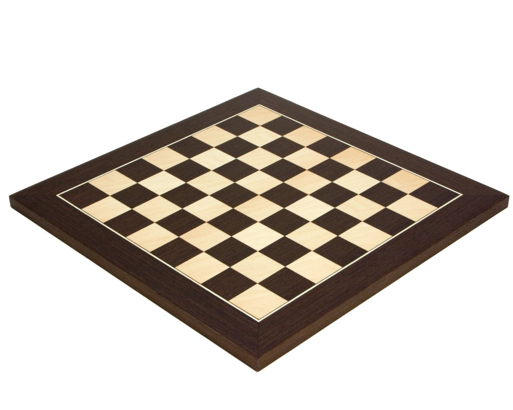 13.75 Inch Wenge and Maple Deluxe Chess Board