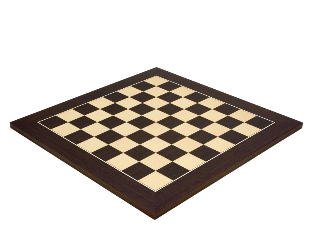 Wenge and Maple Deluxe 17.75 Inch Chess Board