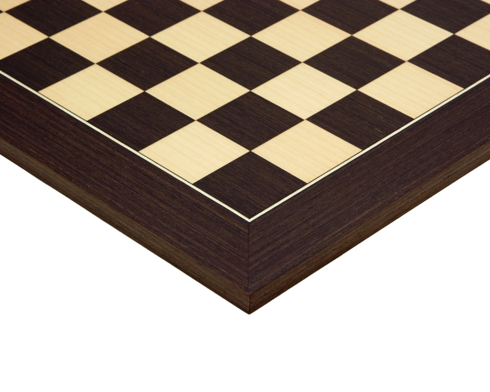 Wenge and Maple Deluxe 17.75 Inch Chess Board