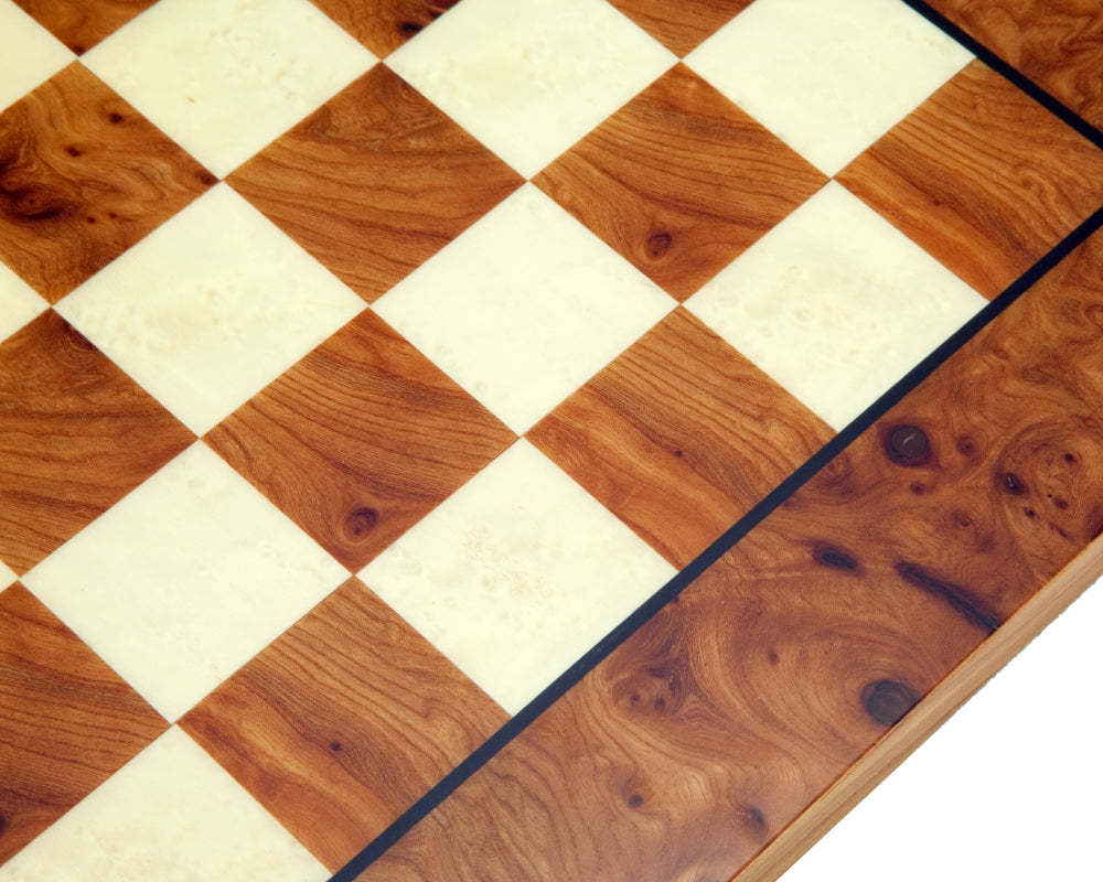 Briarwood and Elmwood 16.75 Inch Luxury Chess Board