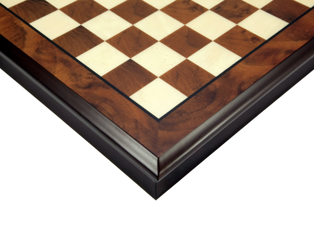 Walnut and Maple 17 Inch Chess Cabinet with Removable Lid