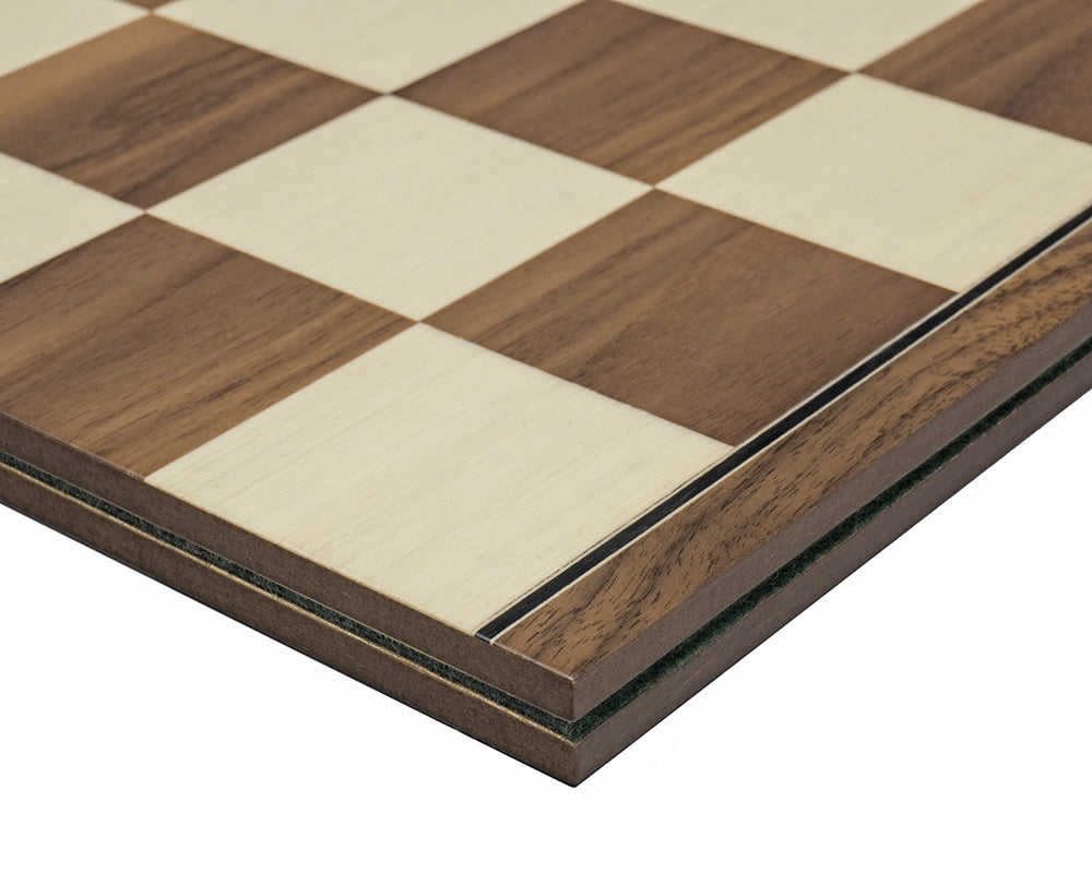 Folding Walnut Chess Board 16.75 inch