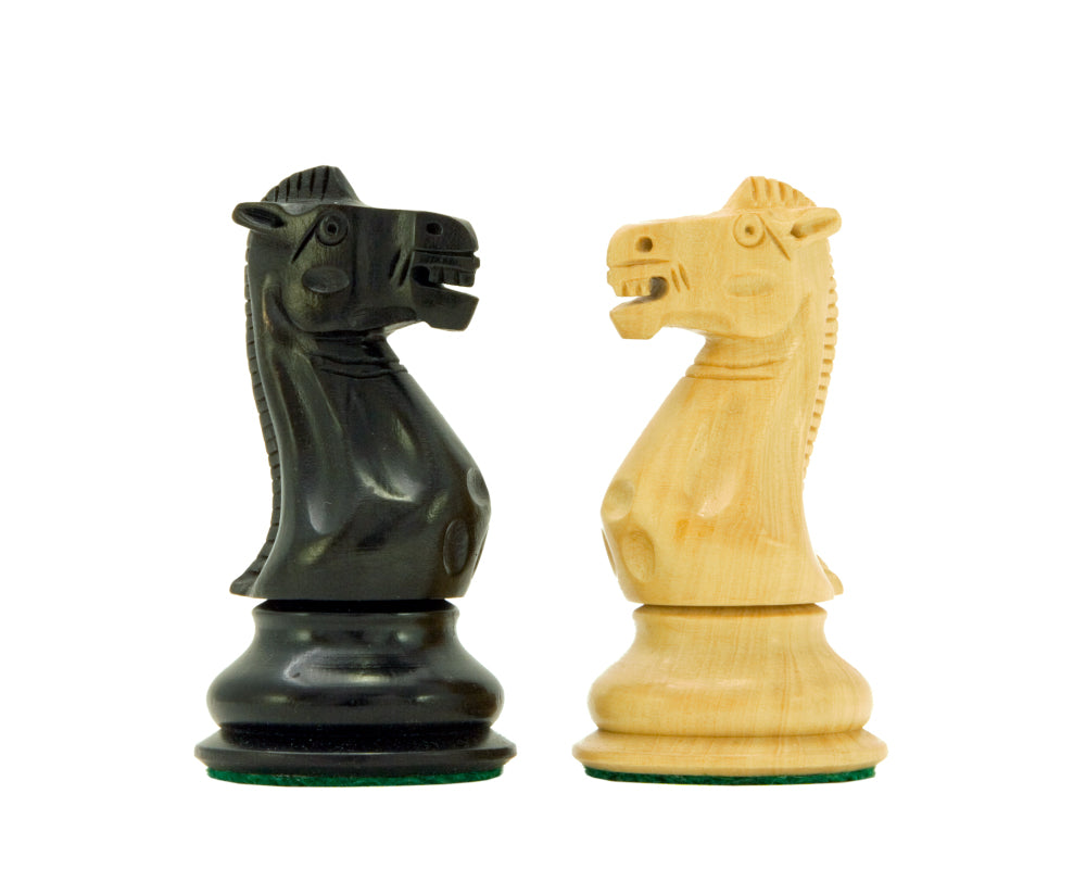 Victoria Series Ebonised Boxwood Chessmen 3.75 Inches