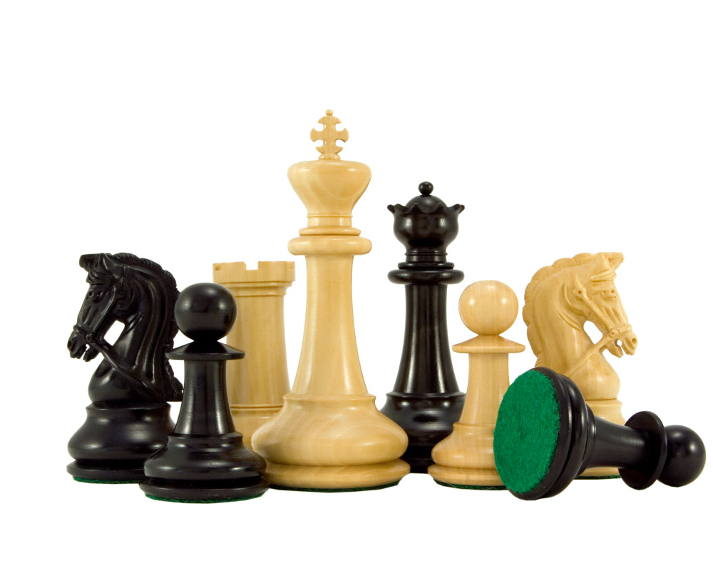 Monarch Ebony and Boxwood Luxury Chess Pieces