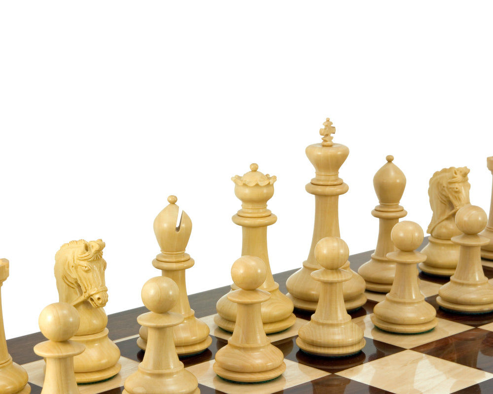 Monarch Ebony and Boxwood Luxury Chess Pieces