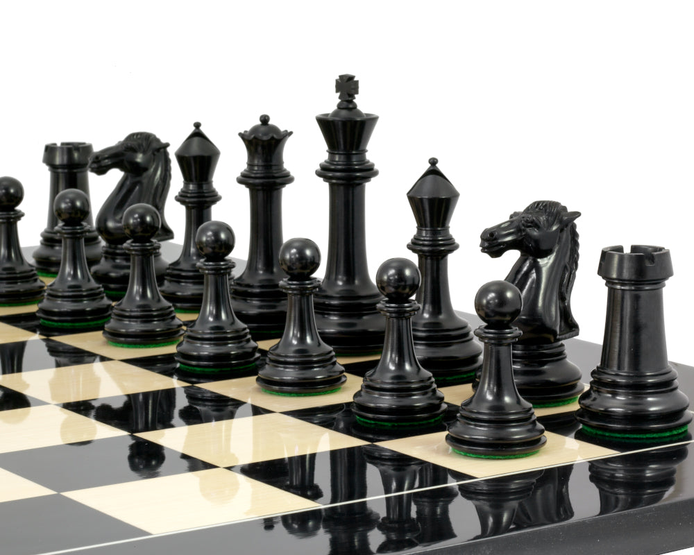 Parthenon Series Ebony and Boxwood Chess Pieces