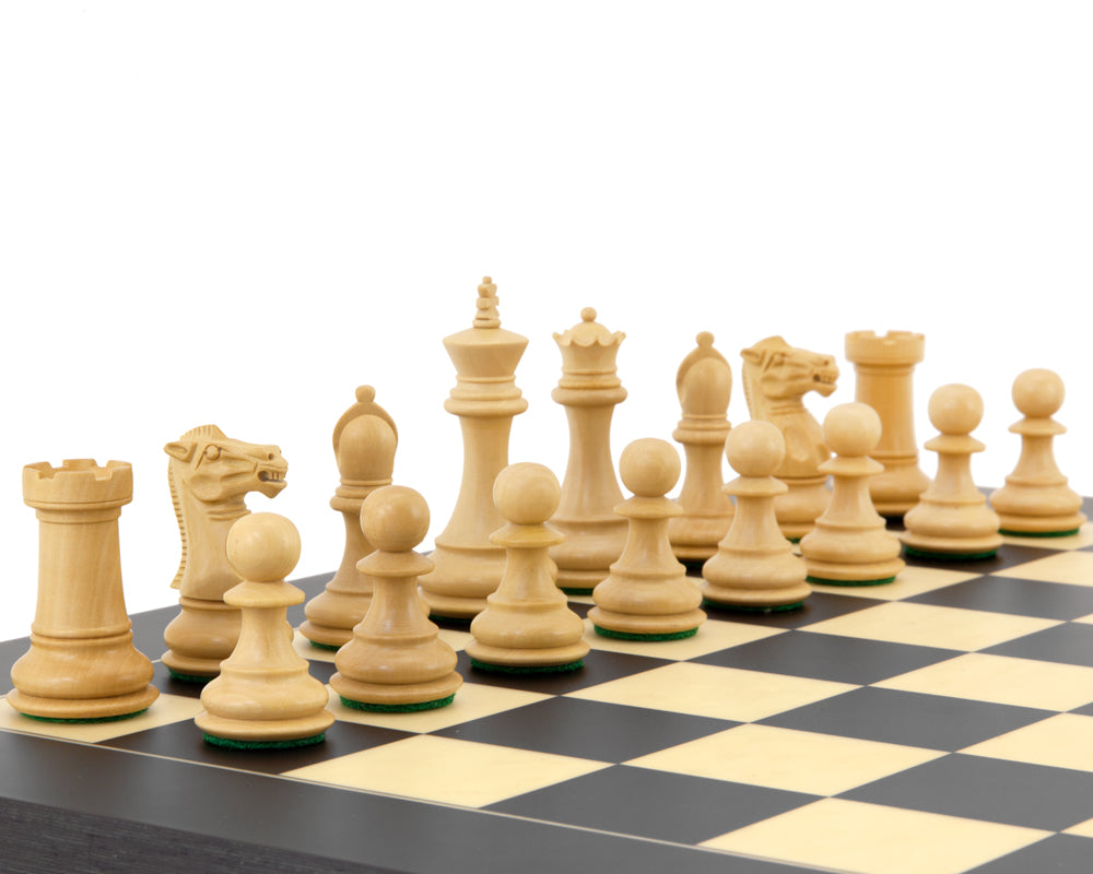 Highclere Series Ebony Staunton Chess Pieces 3 Inches