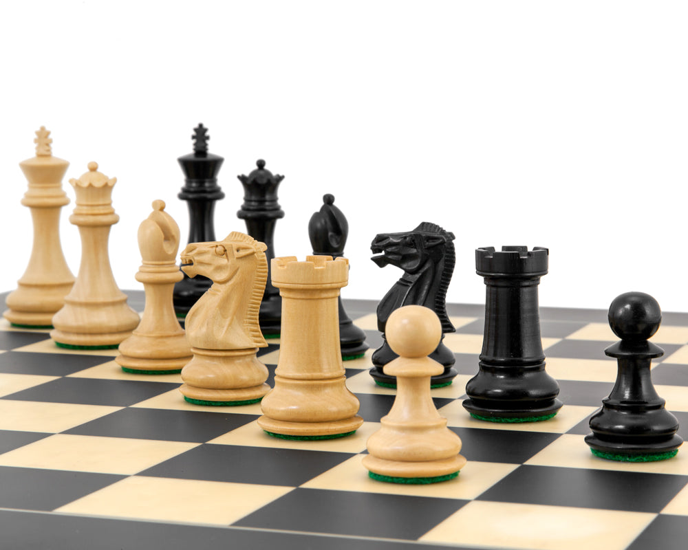 Highclere Series Ebony Staunton Chess Pieces 3 Inches