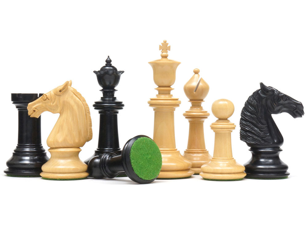 Bath Series Ebony Handmade Chess Pieces