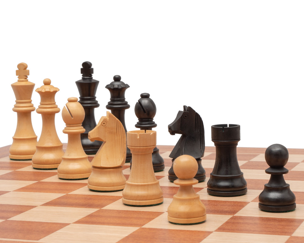 Down Head Ebonised Chess Men 3.75 inch