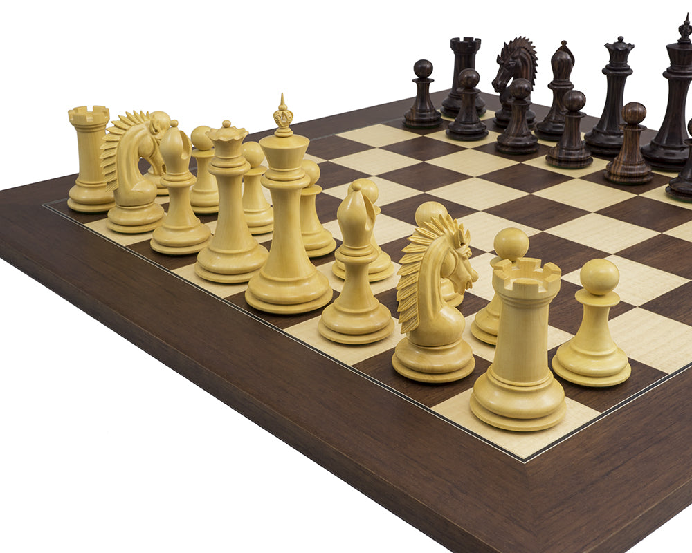 The Sheffield Knight Rosewood Palisander Chess Set