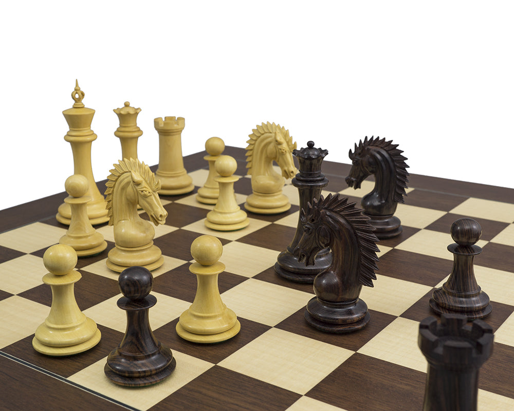 The Sheffield Knight Rosewood Palisander Chess Set