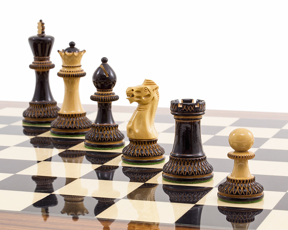 The Burnt Parker Palisander Chess Set