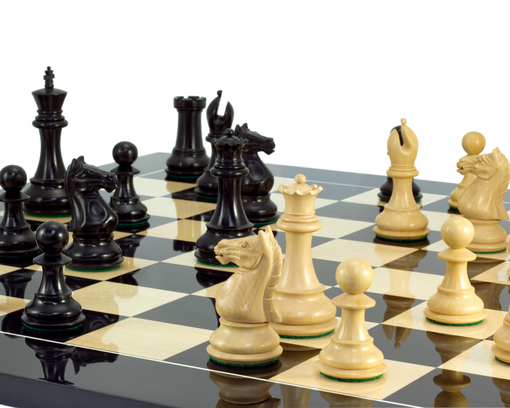 Sentinel Grand Ebony and Anegre Chess Set