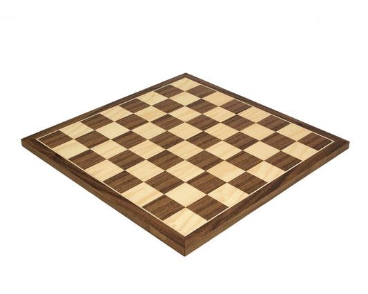 Walnut and Maple 17.75 Inch Chess Board