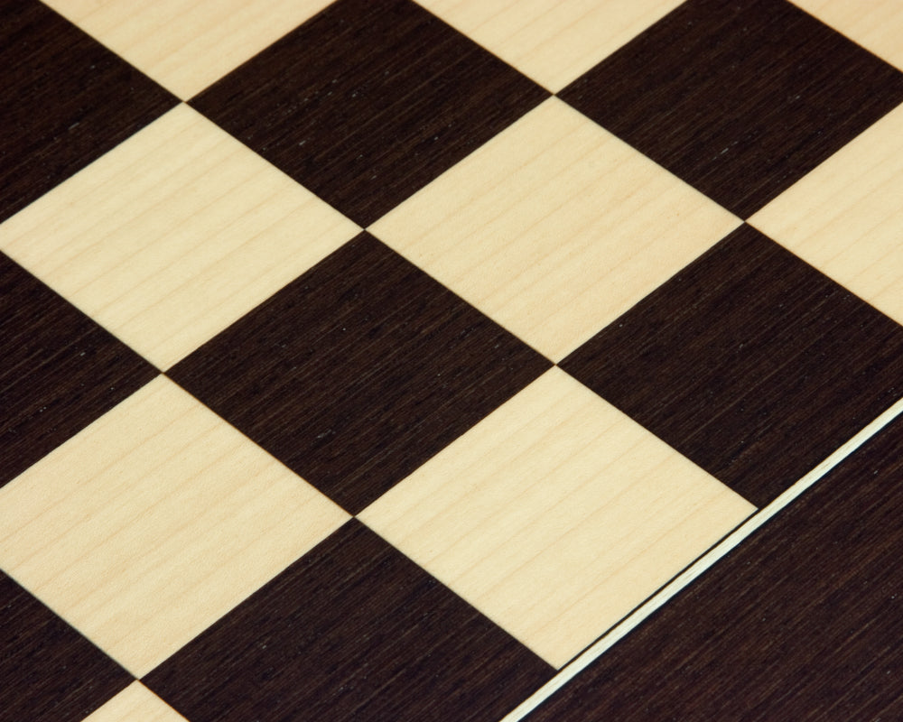 Wenge and Maple Deluxe 17.75 Inch Chess Board