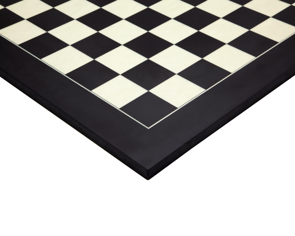 Black and Maple 17.75 Inch Deluxe Chess Board