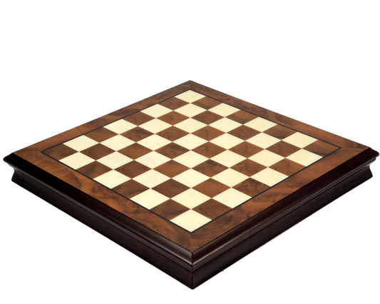Walnut and Maple 17 Inch Chess Cabinet with Removable Lid