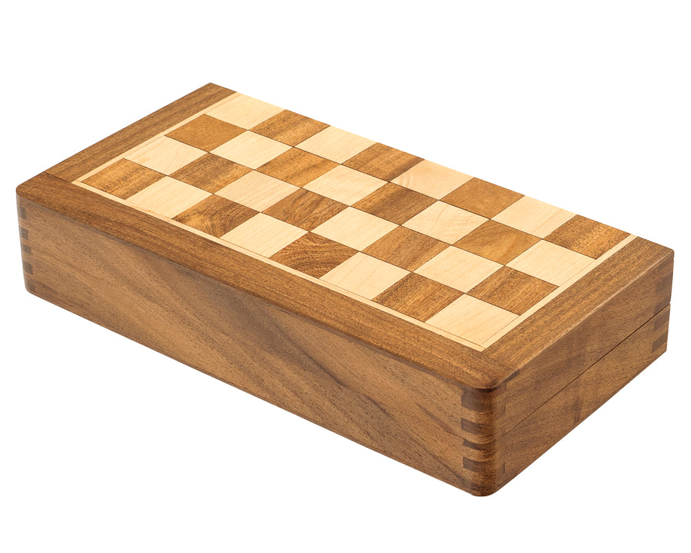 Classic Hardwood 10" Magnetic Travel Chess Set