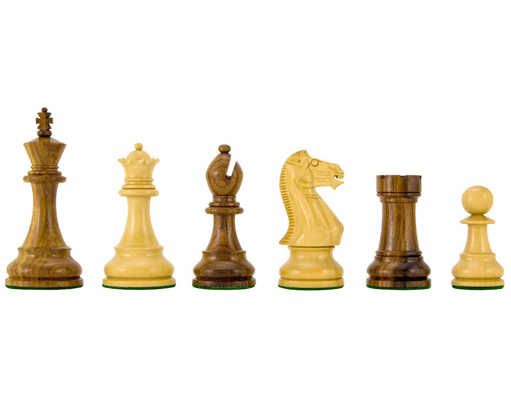 Winchester Series Acacia Hand Carved Chess Pieces