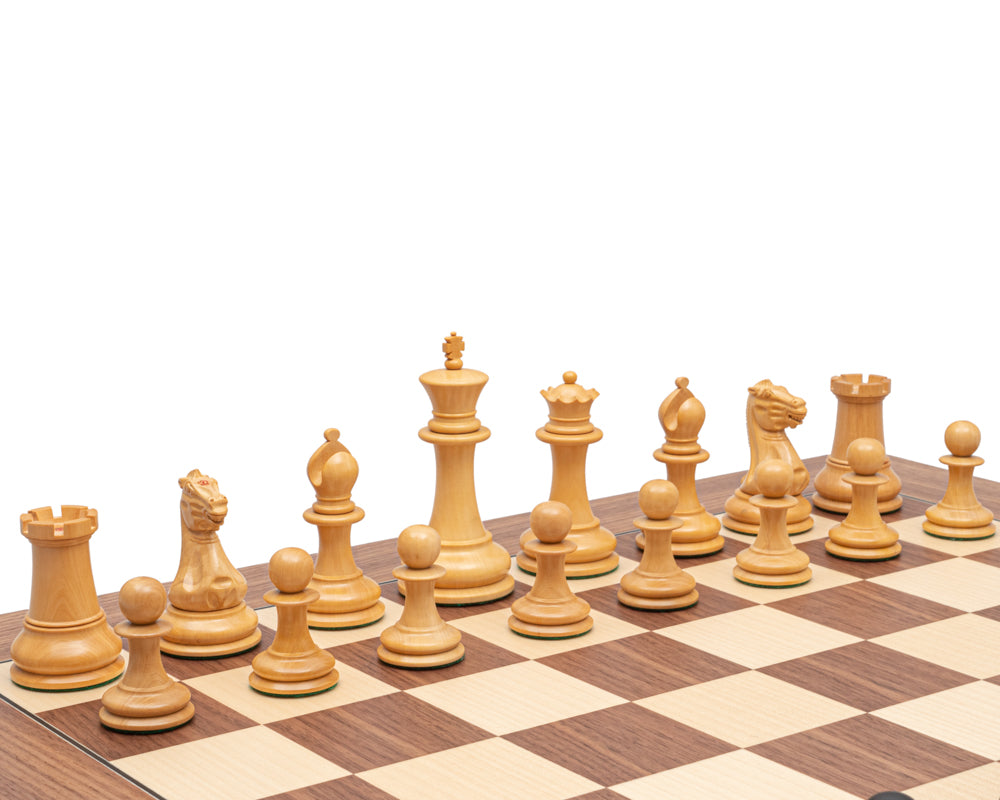 1851 Reproduction Staunton Ebony Chessmen 4.4 inch