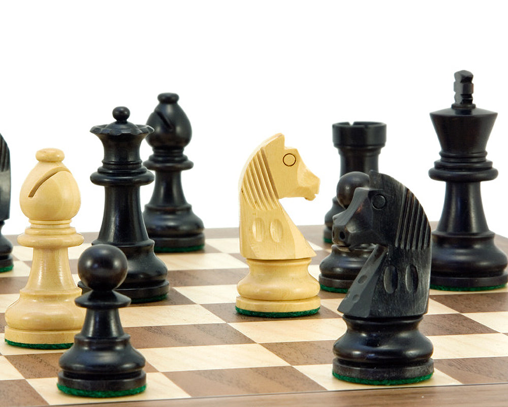 Down Head Classic Black Deluxe Chess Set