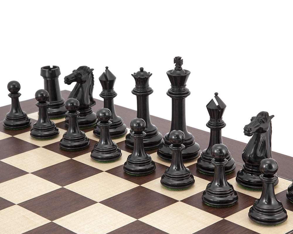 Parthenon Rosewood and Ebony Chess Set