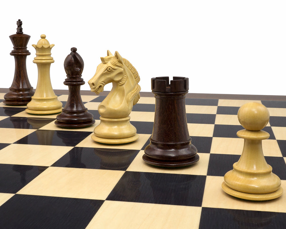 The Stretford Knight Luxury Rosewood Chess Set