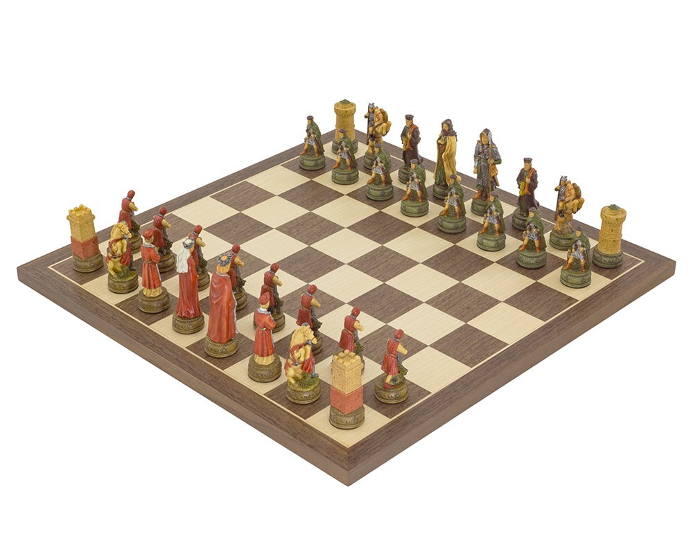 Camelot Hand painted themed Chess set