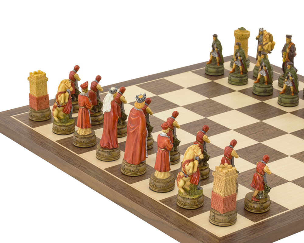 Camelot Hand painted themed Chess set