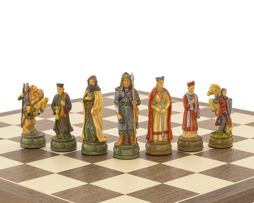 Camelot Hand painted themed Chess set