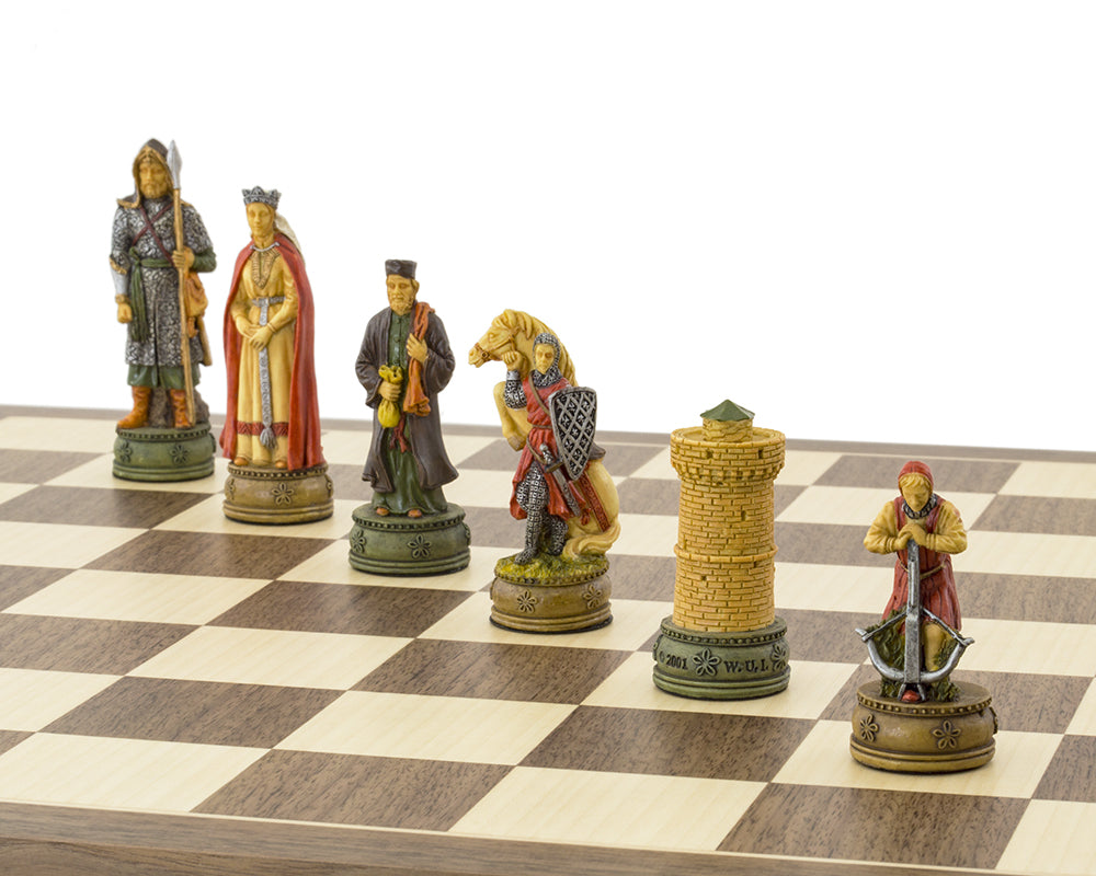 Camelot Hand painted themed Chess set